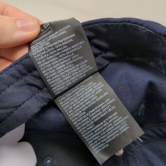 H&M Boy's Snapback Hat Blue Size 4T/6X Blank 100% Cotton W/Tags - Picture 8 of 8